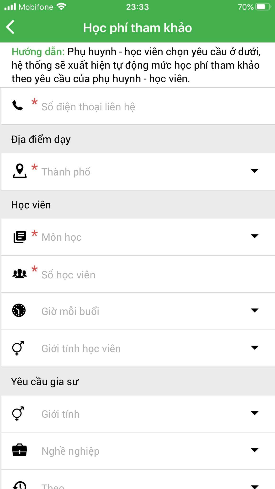 học ph&iacute; tham khảo